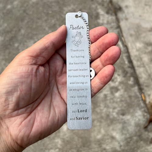 Christian Bookmark Gifts for Women Girls Boys, Inspirational Religious Book Mark Markers Faith - style: To my pastor
