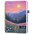 Taja Undated Weekly Planner, To Do List Notebook with Habit Tracker, A5 - color: u.Twilight Bloom