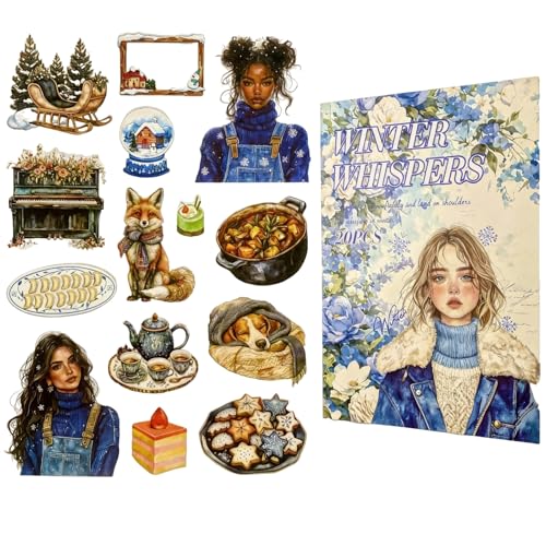 TIAMECH Winter Whispers Christmas Girl Sticker Book - color: Winter Whispers