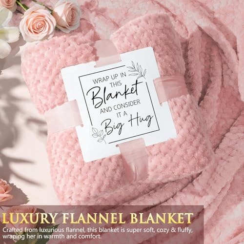 Birthday Gifts for Women, Spa Self Care Package Get Well Soon Gift Baskets - color: Pink - Sandalwood Rose
