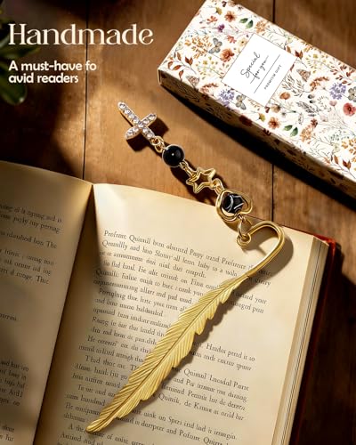 Buleens 2 Pack Bookmarks for Women Reading - Book Marks for Readers Book Lovers, Goth Sliver Cross Personalized Metal Bookmark with Pendants, Pretty and Aesthetic Book Accessories Reading Gifts - color: Sliver Gold Gothic Cross