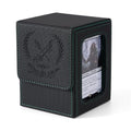 Venssu Elf Themed MTG Deck Box with Commander Display Window (Black＆Green) - color: Elf