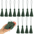 BEL AVENIR 45 pcs Mini Bookmark Tassels 3.75inch Silky Key Tassel - color: Soft Grey