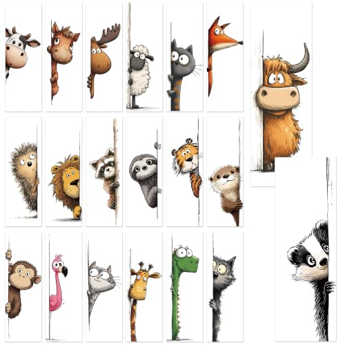 Funny Animal Bookmarks, Cute Cartoon Book Marks for Boys Girls - style: Funny Animal