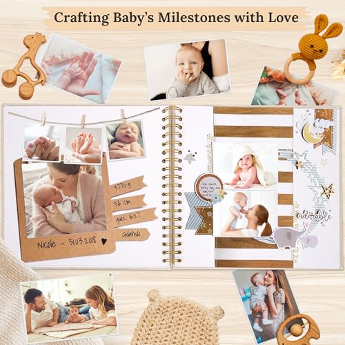 10"x10" Scrapbook Photo Album Linen Cover 20 Sheets 40 Pages White Paper - color: Black, size: 10 Inch 40 Pages