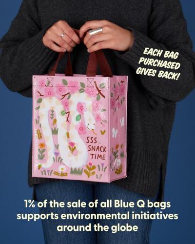 Blue Q Handy Tote Bag - Funny Reycled & Reusable Tote Bag - color: Sssnacks