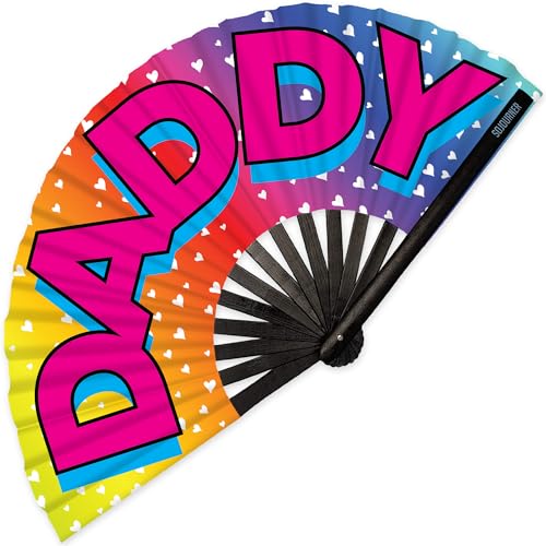 SoJourner Folding Rave Fan, Daddy - color: Daddy