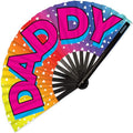 SoJourner Folding Rave Fan, Daddy - color: Daddy