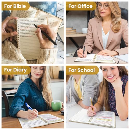 Taja Spiral Lined Journal for Women, Pretty Hardcover Journal Notebook, A5 - color: Q-Golden Grove