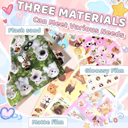 800+ Dog Sticker Book, Funny Dog Stickers for Journaling Scrapbook - color: Al
