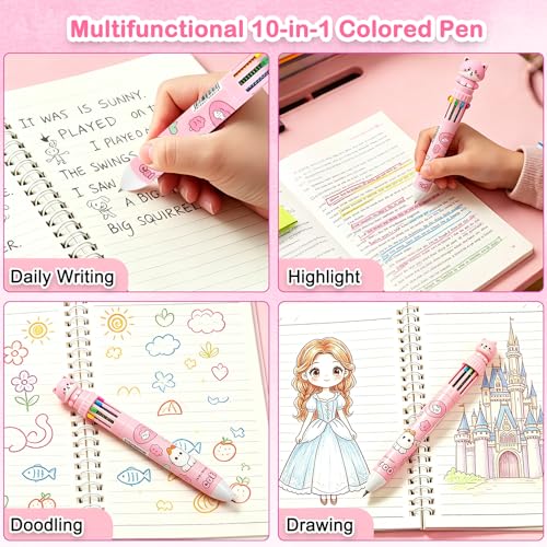 38Pcs Cute Cat Stationery Set, Kawaii School Supplies, Cat Lover Gifts Box