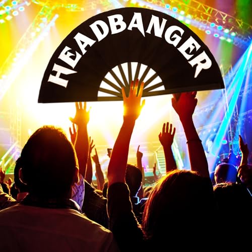 Maitys 2 Pack Foldable Fans for Rave Dancing,Black,Headbander - color: Black, style: Headbander