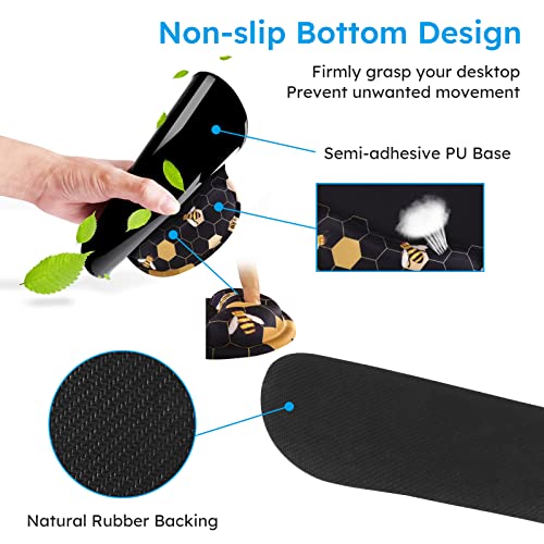 iCasso Honeycomb Mousepad 35.4"x15.7", Desk Protector for Workspace - color: Honeycomb