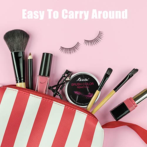 TailaiMei 4 Pack Color Removal Cleaner Sponge, Quickly & Easily Clean Makeup Brushes Without Water or Chemical Solutions Eliminating Drying Time - Switch Eyeshadow Colored Immediately - color: 4 Pack, Black Cleaner sponge
