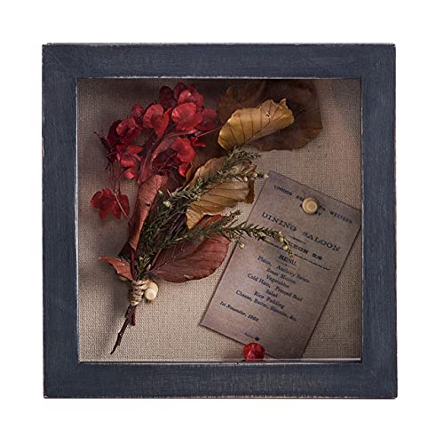 Freezing point Shadow Box Frame 8x8 Shadow Box Display Case Cabinet Pin Picture Frame with Linen Back Memorabilia Bouquet Photos Butterfly Taxidermy Wedding Memory Box for Keepsakes Black - color: Black, size: 8×8