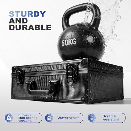 Top Loader Storage Box, Lockable Trading Card Case for 3"x 4" 35pt Rigid Cards, Holds 600+ Toploaders or 135+ Magnetic Card Holders, Includes 40 Labels & 6 Foam Dividers