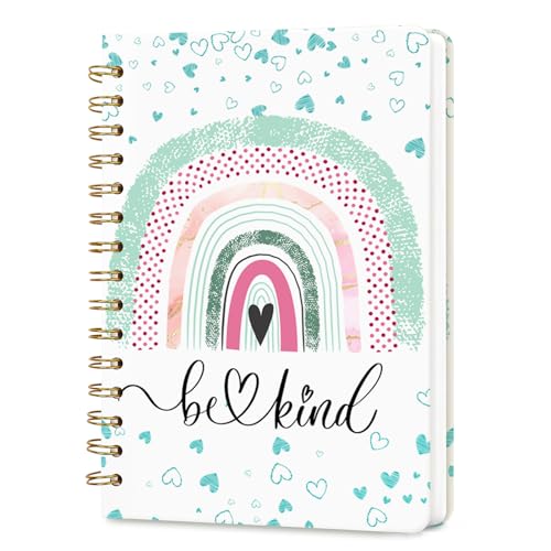 Lined Spiral Journal Notebook for Work A5, 160 Pages, Rainbow - color: Rainbow