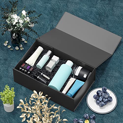 RYDDOY Black Gift Box, 12x6x4'' Gift Boxes with Lids for Presents - color: Black, size: 12 x 6 x 4 Inch