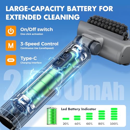 Electric Grill Brush, Cordless BBQ Cleaner