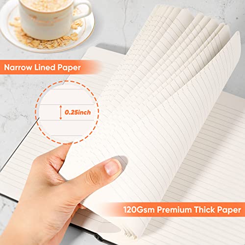 Huhuhero 10 Pack Lined Notebook Journals, College Ruled 5.25"×8.25", Green - color: Green, size: 10
