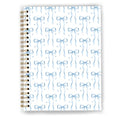 GDJIEGBC Coquette Blue Ribbon Bow Notebook 5.5x8.3in - color: Color-F