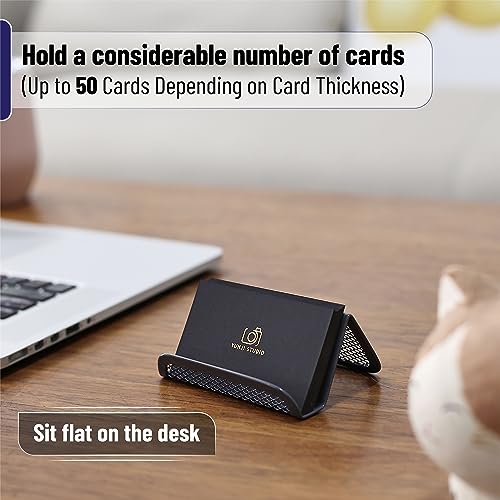 Mr. Pen- Metal Mesh Business Card Holders, 3 Pack, Gray - color: Grey