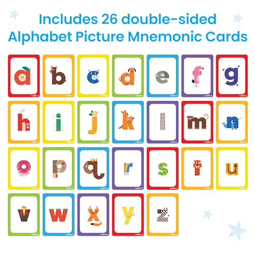 hand2mind Alphabet Picture Mnemonic Cards, 26 Jumbo Cards, Ages 3+