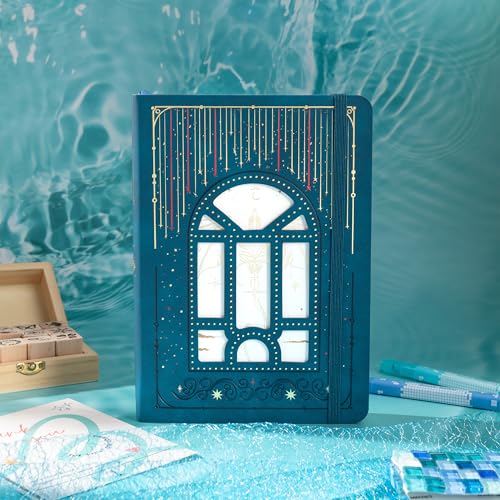 TIEFOSSI A5 Dotted Journal for Women & Men, 160 GSM Thick Paper - color: Deep Blue, size: Dotted