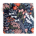 Pastoral Style Embroidered Fabric Coasters 4 Inch for Glass Cup Ceramic Cup, Japanese Style Deco for Kitchen Tea Table Cup Mat Cushion Pad (style01-navy)