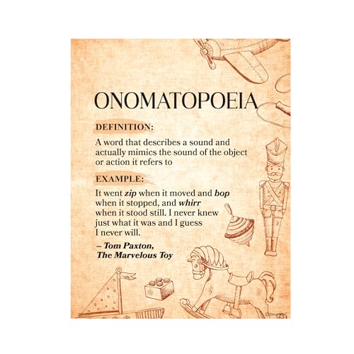 Decorably 12 Vintage Figurative Language Posters for Classroom