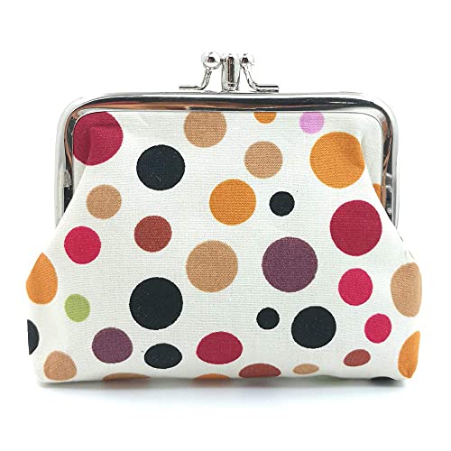 Cute Floral Buckle Coin Purses Vintage Pouch Kiss-lock Change Purse Wallets… - color: 07