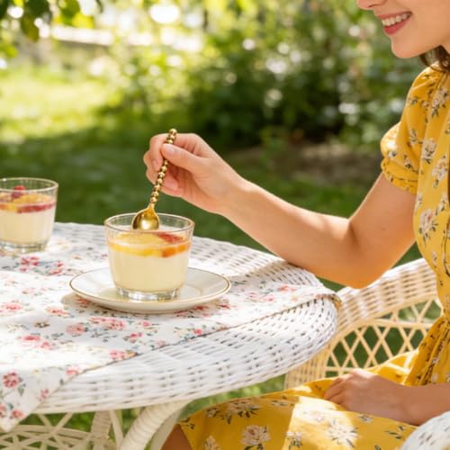 Premium 120-Piece Gold Mini Dessert Spoons with Beaded Handle, 4.4 Inch - color: 120pcs Gold Spoons