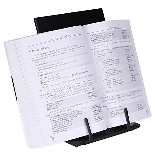 KLOUD CityBlack Metal Desktop Document Book Holder with 7 Adjustable Positions (Lost ocean-SJ981)
