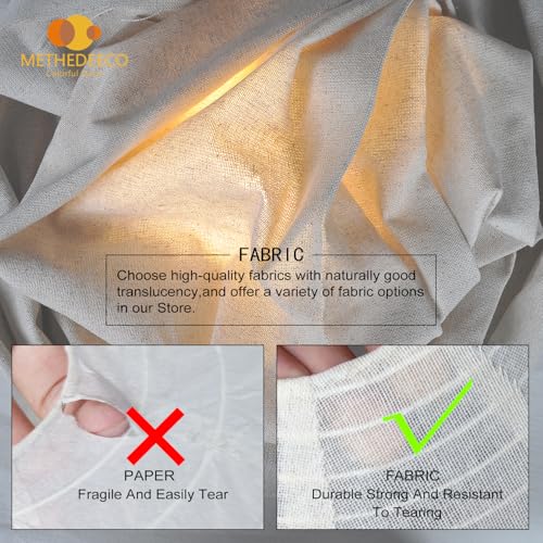 Paper Lantern Alternative Hanging Lamp Shade, 2PCS Oval 20 INCH