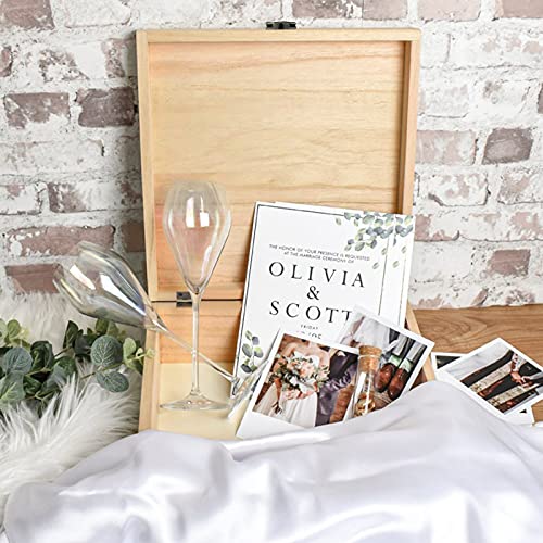 EXISTING Wooden Memory Keepsake Box, Large Keepsake Boxes with Lids - color: Khaki