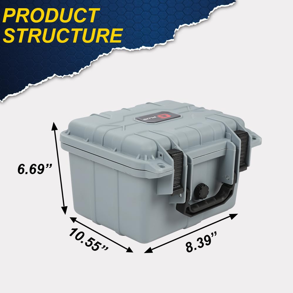 CROSSDESIGN Storage Box for Collectible Cards, Tools, Screws, Craft - size: 1 Pack | DIY Divider | Small Size | Gray