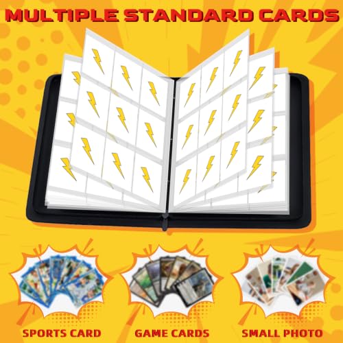 Trading Card Binder 9 Pocket Holds 900 Cards with 50 Removable Sleeves - size: Large