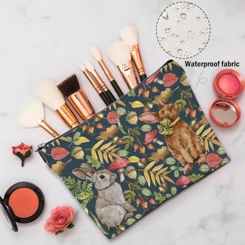 Cute Rabbit Makeup Bag, Rabbits Bunny Gifts Cosmetic Bags Travel Pouch - color: Multicolor 0143