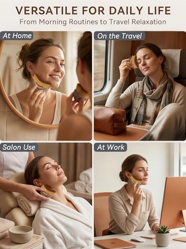 2PCS Lymphatic Contour Face Brush, Lymphatic Drainage Massager – Soft Bristle Dry Brush for Face Sculpting, Lymphatic Drainage Tool to Reduce Puffiness & Define Jawline, Hypoallergenic Ergonomic Fit