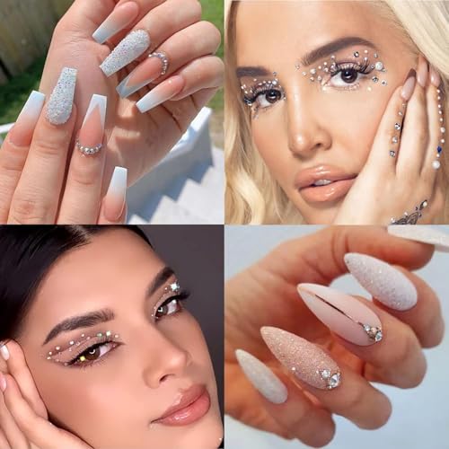 Flatback Nail Pearls Rhinestones for Nail Art DIY Nail Charms - color: Colorful-01