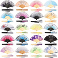 Yulejo 20 Pcs 8.27" Japanese Fan Chinese Folding Hand Fans with Tassels - style: Fresh Style