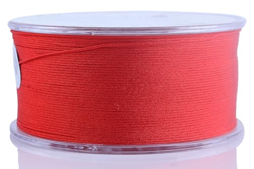KONMAY 0.6mm Red Nylon Bracelet String for Dream Catchers&Wind Chimes - color: Red, size: Braided 0.6mm