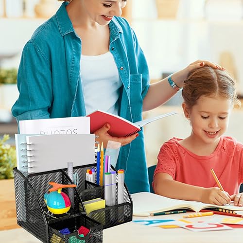 Scindaly Office Desk Accessories 12-Piece & Desk Organizers and Accessories - color: Black