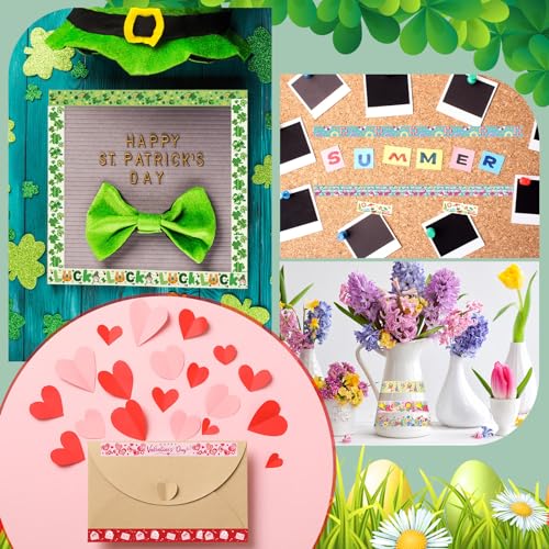 TaoBary 33 Rolls Washi Tape Set, 15mm Holiday Seasonal,Festive Style - style: Festive Style