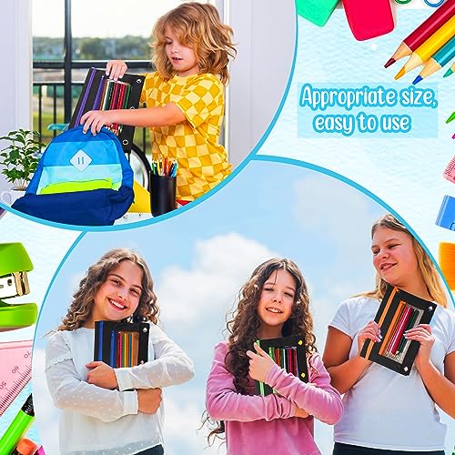 Zhehao 100 Pcs Classroom Binder Pencil Pouches, Novel Black, 2 Zipper - color: Novel Black, style: 2 Zipper