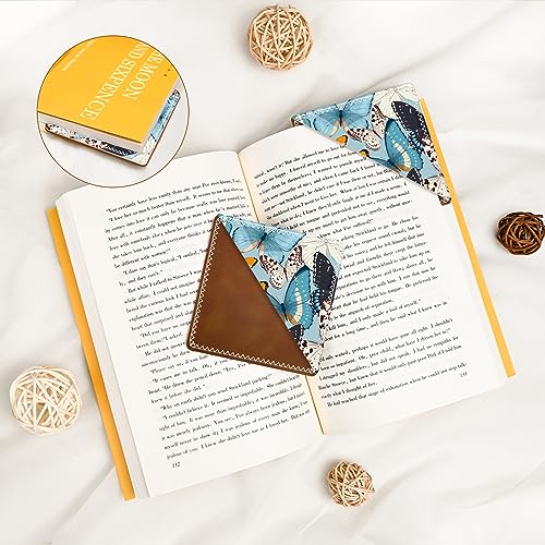 Personalized Leather Bookmarks, Fun & Cute Book Accessories for Reading Lovers, Unbreakable Page Markers for Women Men Girls Boys Student Teacher Kids Retirement Birthday Gifts (Butterfly) - color: Butterfly