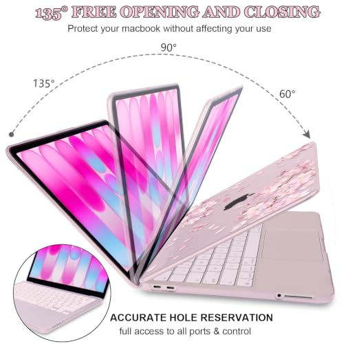 Cherry Blossom Pink Case for 2026 MacBook Neo 13 Inch A18 Pro A3404 - color: Cherry Blossom