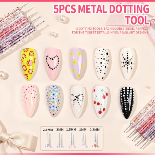 YGDZ Nail Art Tools, Nail Art Brushes, Nail Stand for Press On, Liner Brushes, Nail Dotting Tools, Nail Art Pens, Nail Design Tools Kit, Nail Stuff, Nail Brush for Gel Polish, DIY Nail Art