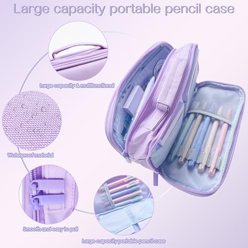 J6&H6 170Pcs Complete Bible Study Supplies Journaling Kit with Tabs, Highlighters and Color Pens, Notebook,Stickers & More Bible Accessories Set for Women, Beginner Christian Gifts(Purple) - color: Purple