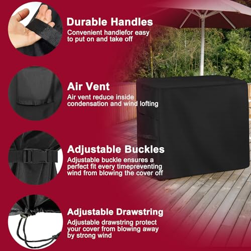 Outdoor Dining Cart Cover for Royal Gourmet Cart Flattop Worktable PC3401S PC3401B, for 40 inch Outdoor Utility Cart, 600D Outdoor Waterproof Weather Resistant Cover - size: PC3401S